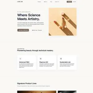 Thumbnail of SymbolFlow template website "lip factory"