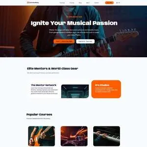 Thumbnail of SymbolFlow template website vibrant-music-institutions